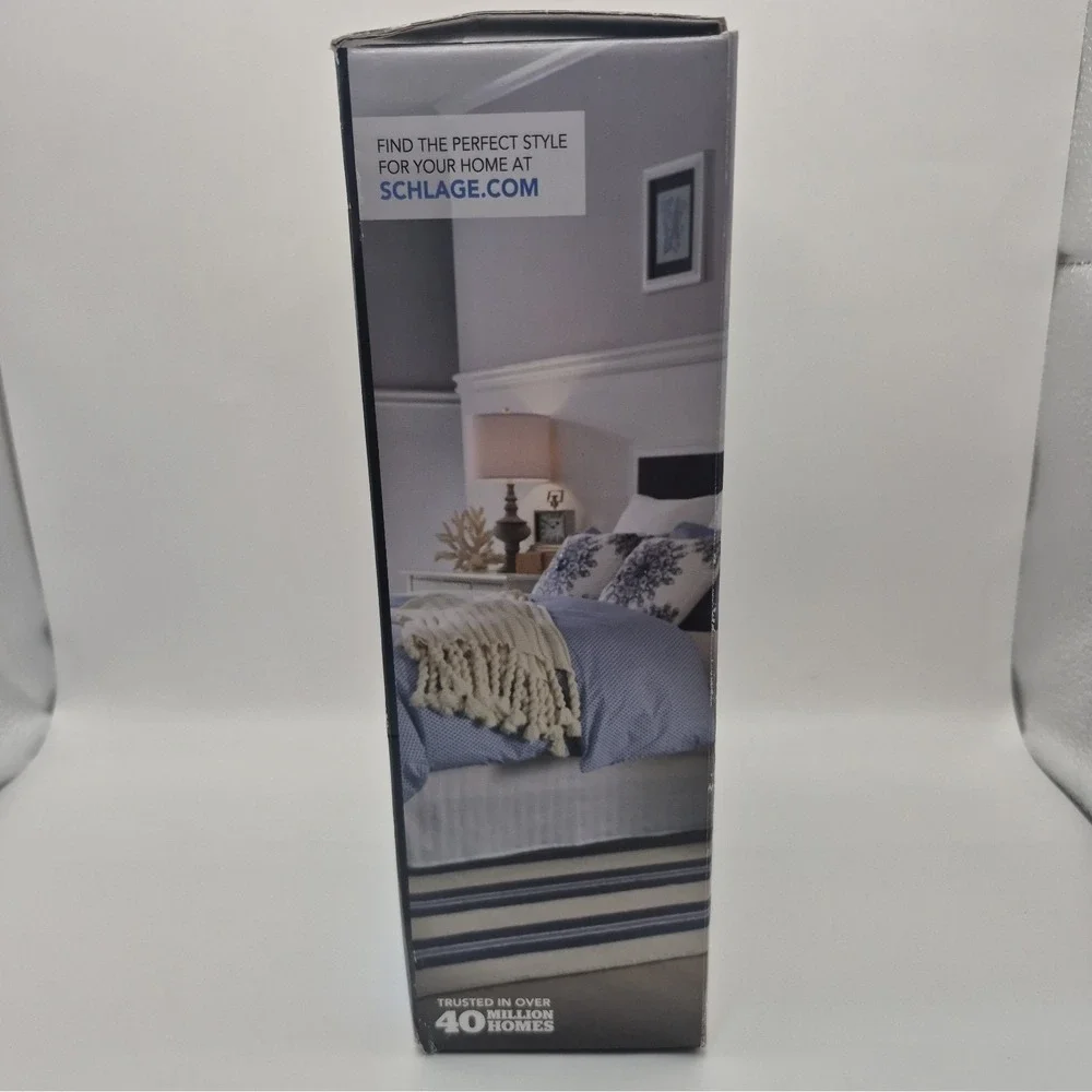 Schlage Privacy Bed Bath Door Handle Accent Satin Nickel F40 ACC 619 NOB